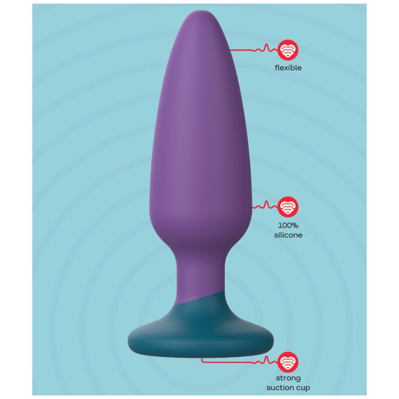 Dreamtoys Love Signal - anál plug szett (lila)