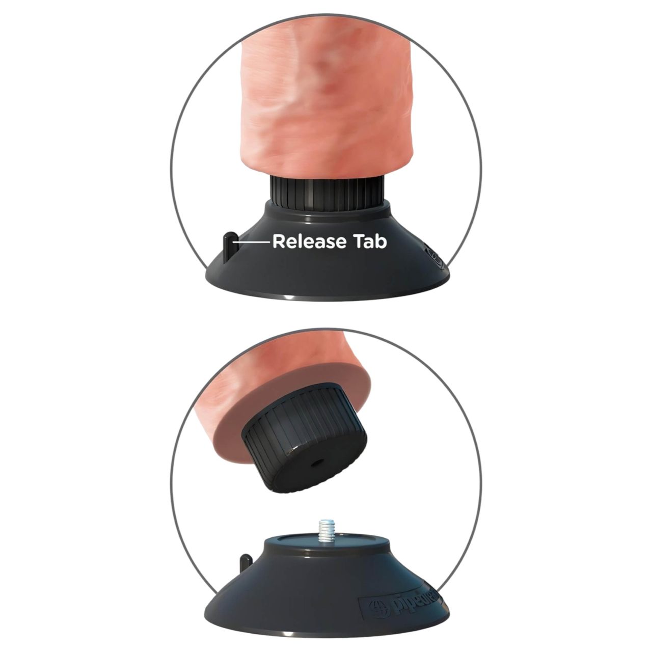 King Cock 9 - hajlítható, tapadókorongos vibrátor (26 cm, testszínű) King Cock 9 - hajlítható, tapadókorongos vibrátor (26 cm, testszínű)