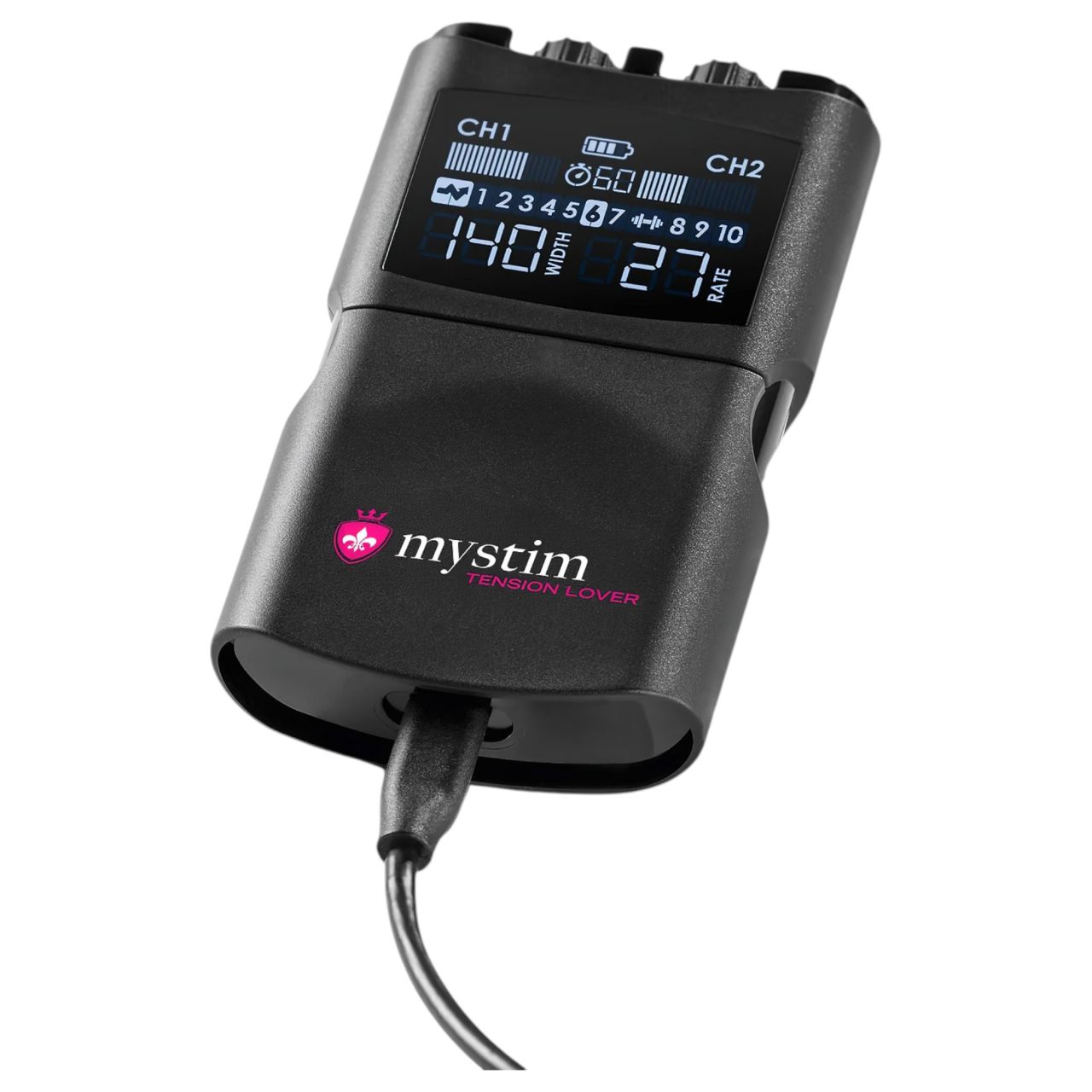 mystim Tension Lover 2 - digitális elektro szett (fekete) mystim Tension Lover 2 - digitális elektro szett (fekete)