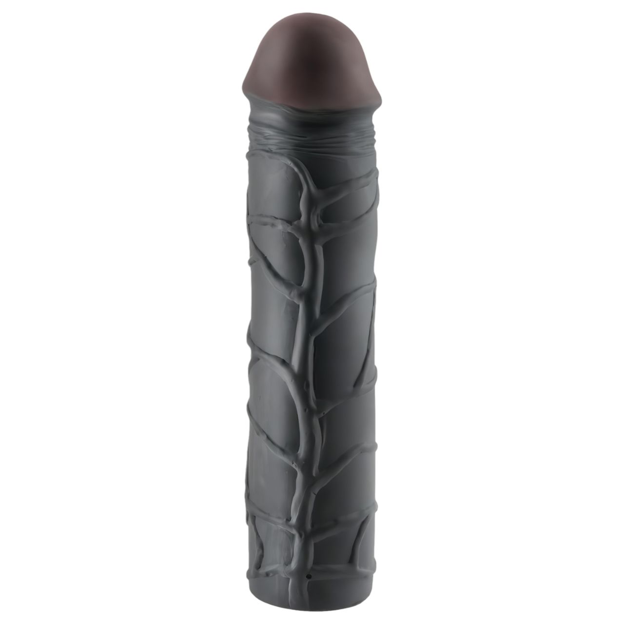 Pipedream - X-TENSION Mega 3 - élethű péniszköpeny (22,8 cm, fekete)