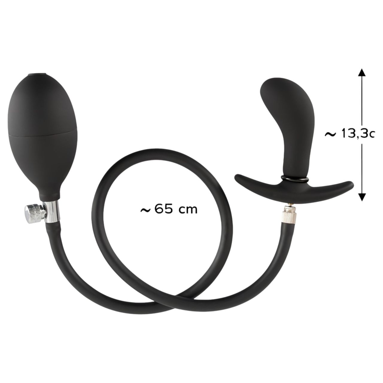 You2Toys - pumpálható, anál tágító plug (fekete) You2Toys - pumpálható, anál tágító plug (fekete)