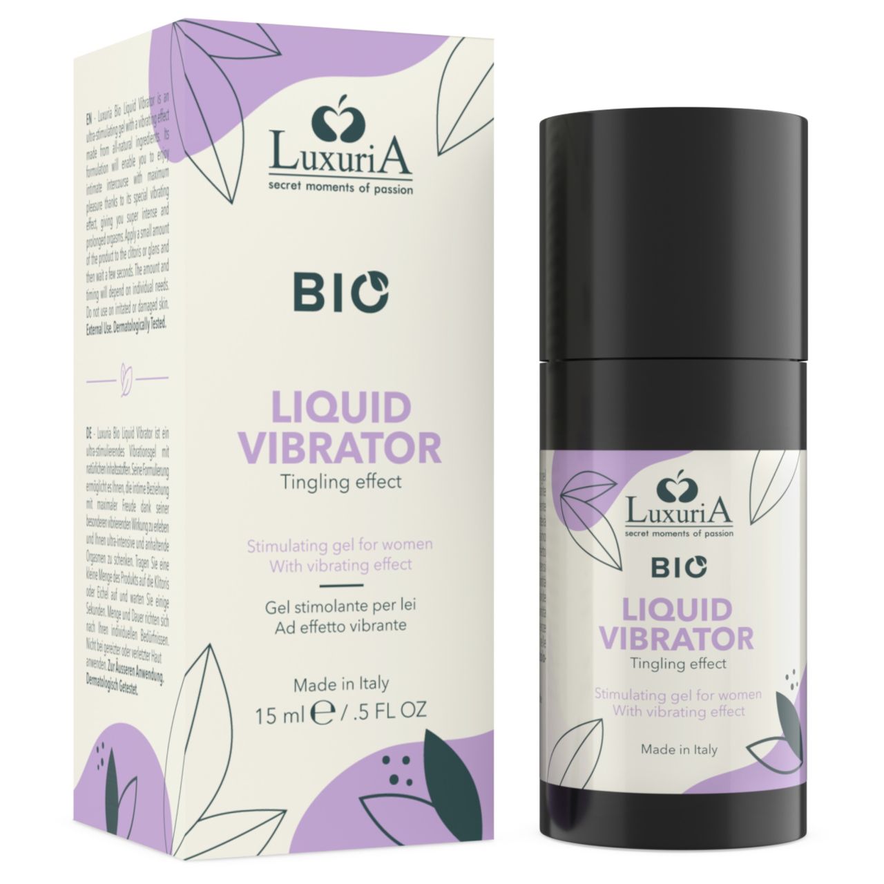 Intimateline Luxuria BIO - folyékony vibrátor gél nőknek (15ml)