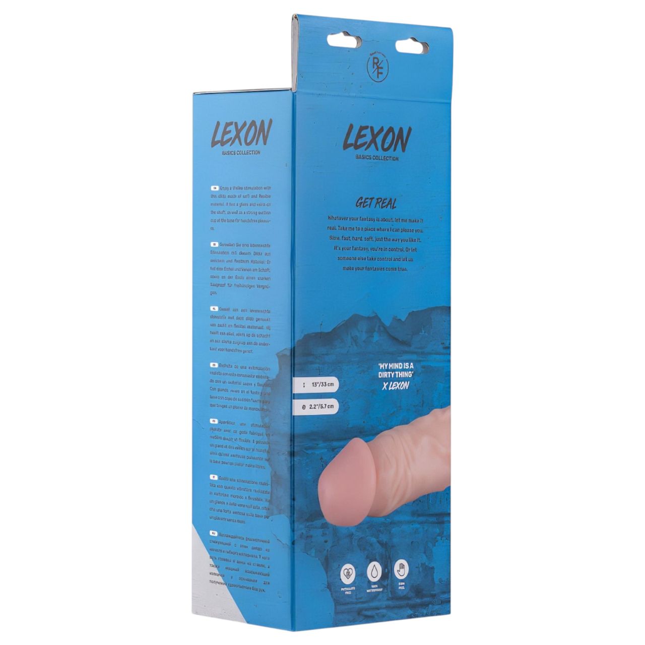 Real Fantasy Lexon - herés élethű dildó - 33 cm (testszínű) Real Fantasy Lexon - herés élethű dildó - 33 cm (testszínű)