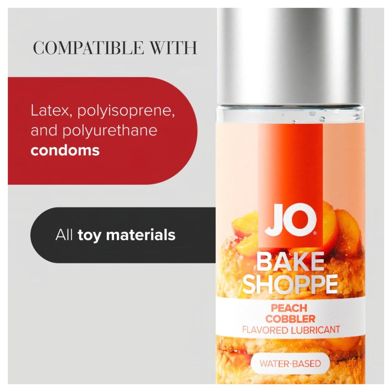 System JO Bake Shoppe - ízes síkosító, barackos pite (60ml)