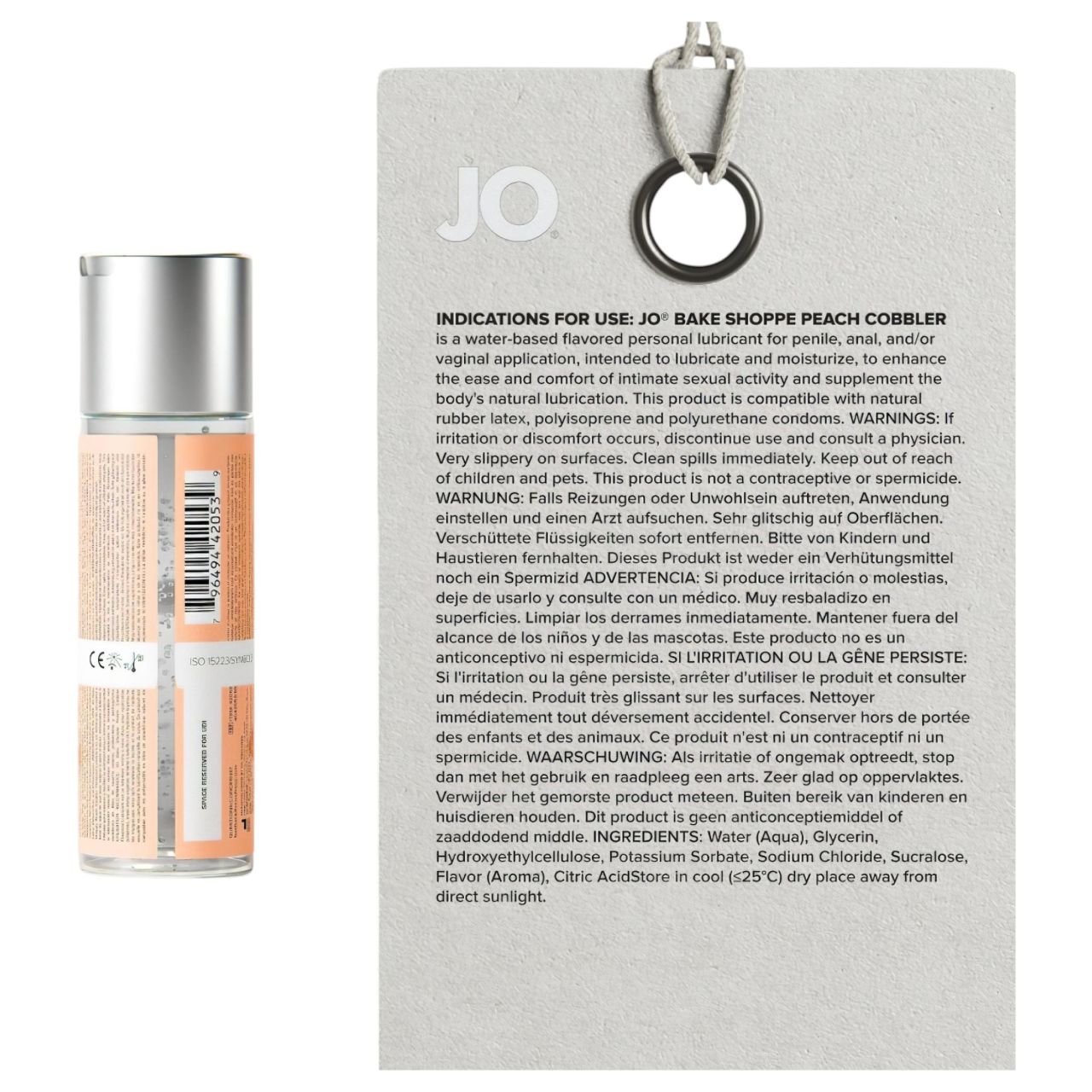 System JO Bake Shoppe - ízes síkosító, barackos pite (60ml)