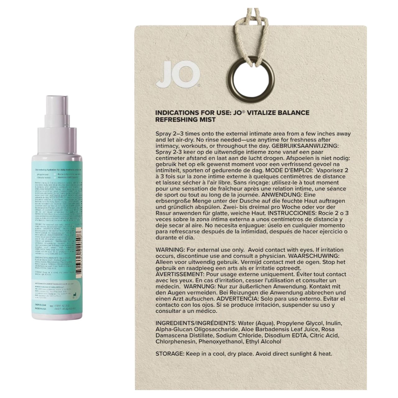System JO Vitalize - intim frissítő permet (60ml)
