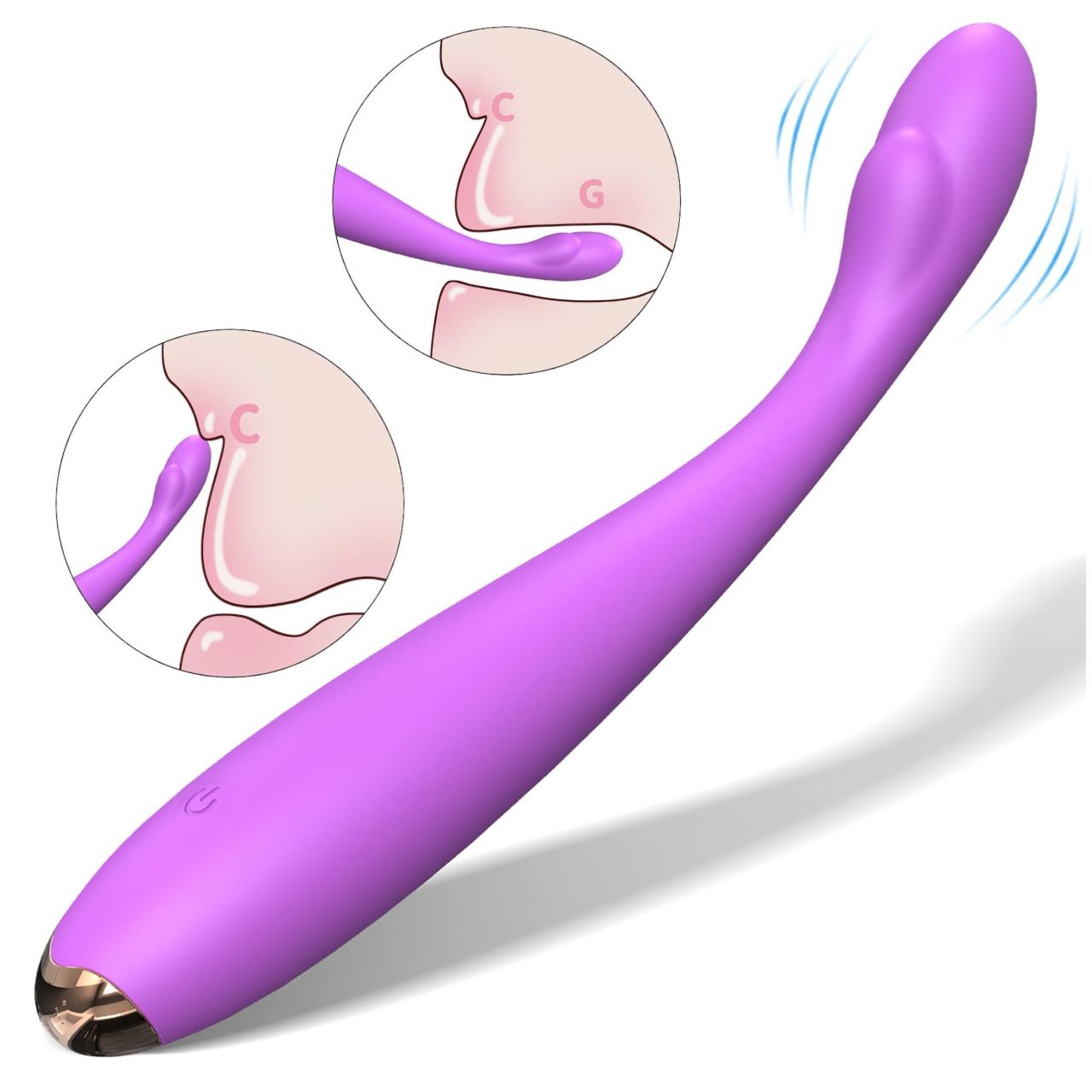 Sex HD - G-pont vibrátor (lila)