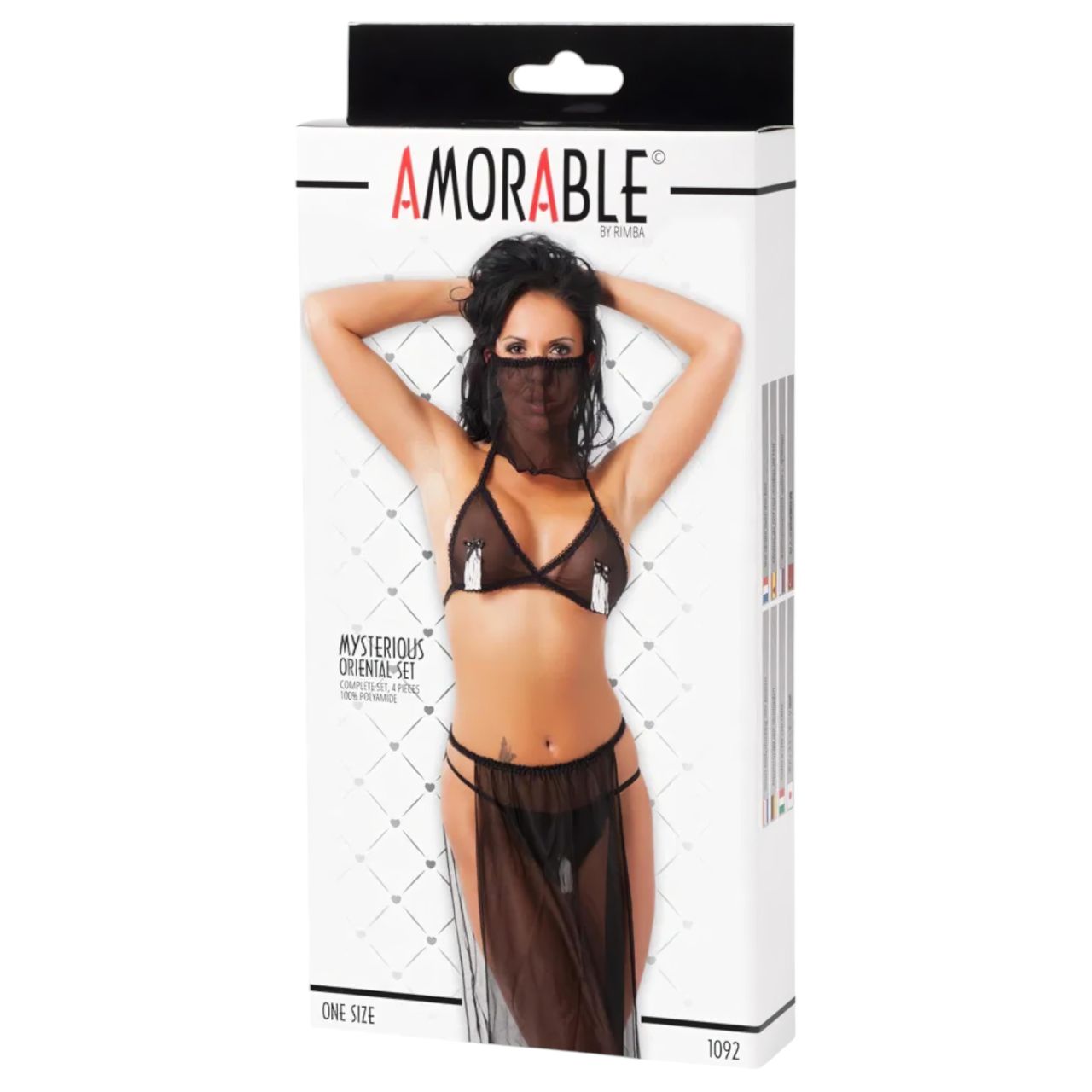 Amorable - hastáncos jelmez (fekete) - S-L Amorable - hastáncos jelmez (fekete) - S-L