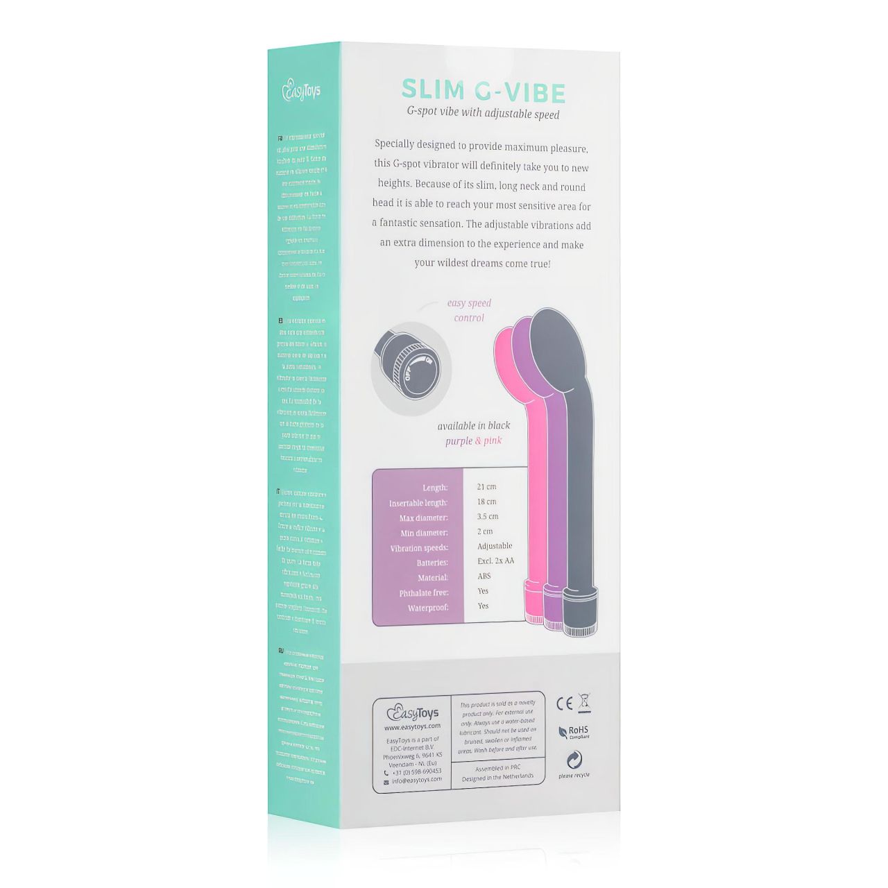 EasyToys Slim - G-pont vibrátor (pink) EasyToys Slim - G-pont vibrátor (pink)