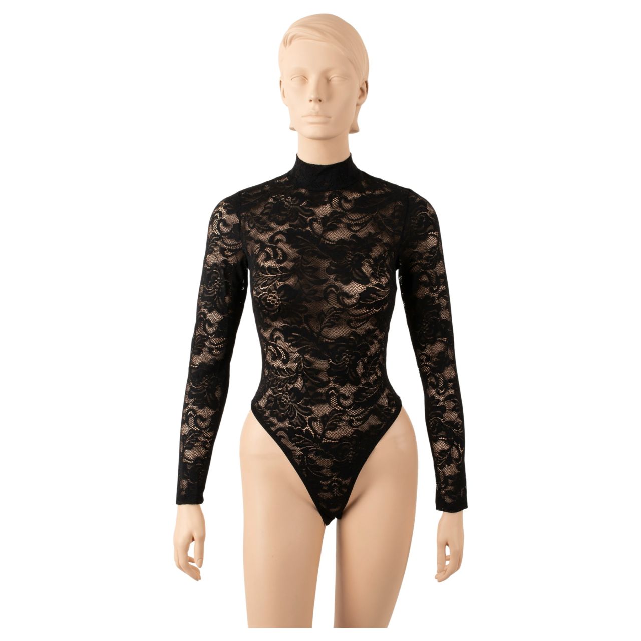 Cottelli - hosszú ujjú csipke body (fekete) - S Cottelli - hosszú ujjú csipke body (fekete) - S