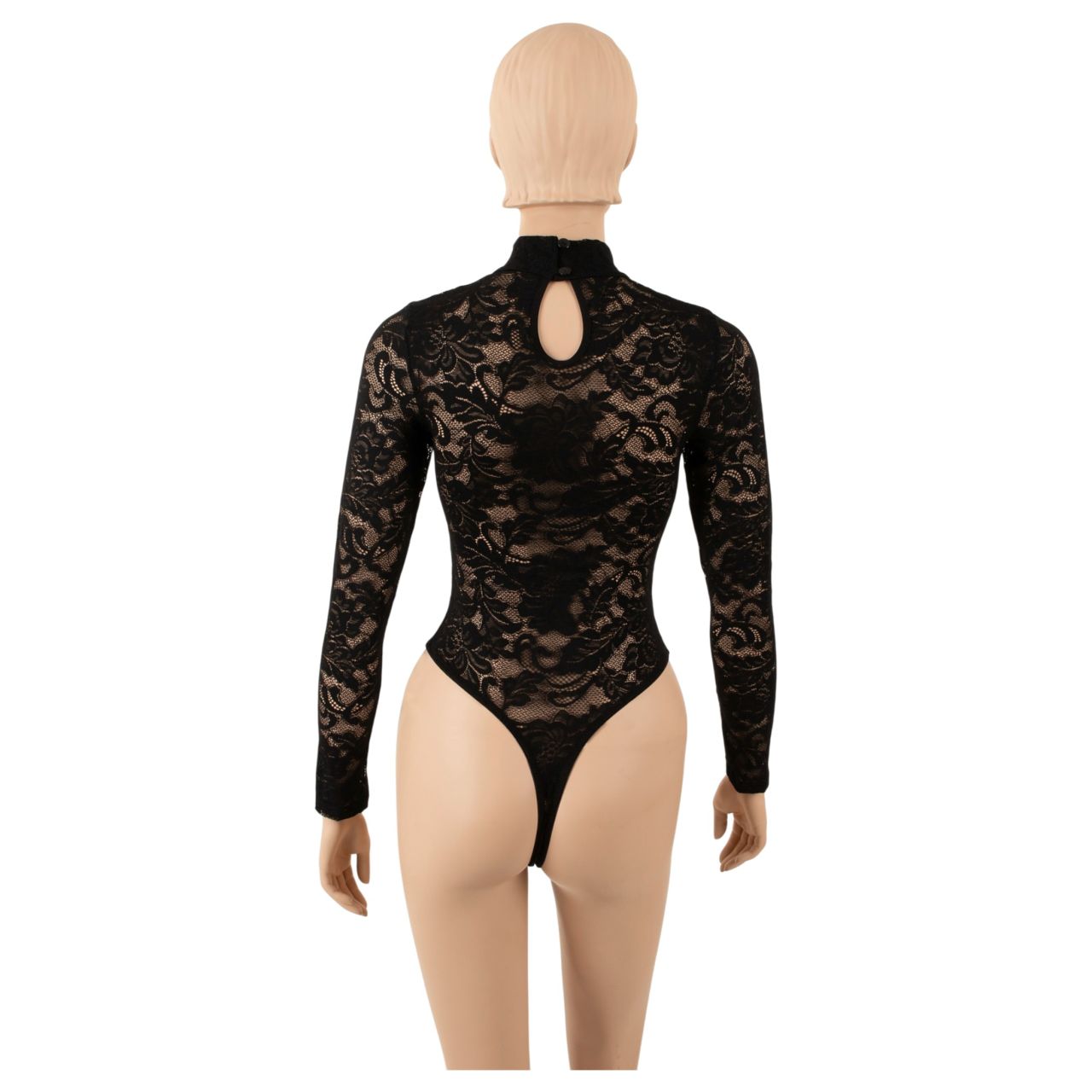 Cottelli - hosszú ujjú csipke body (fekete) - S Cottelli - hosszú ujjú csipke body (fekete) - S