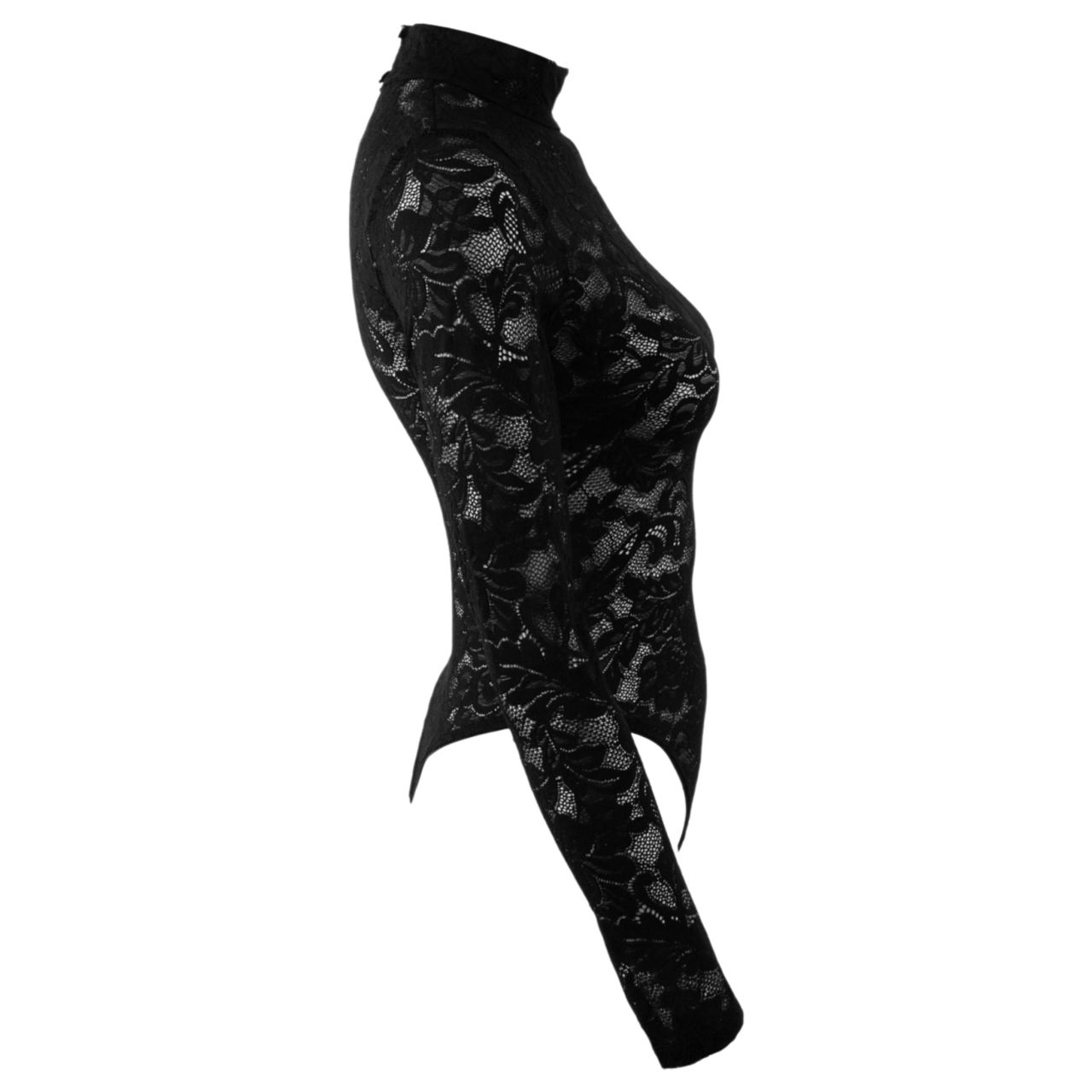 Cottelli - hosszú ujjú csipke body (fekete) - S Cottelli - hosszú ujjú csipke body (fekete) - S
