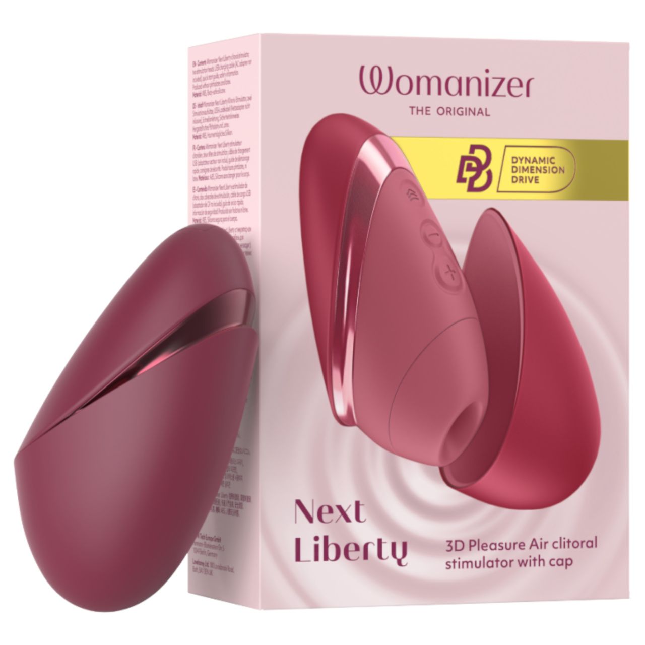 Womanizer Next Liberty - léghullámos csiklóizgató (piros)