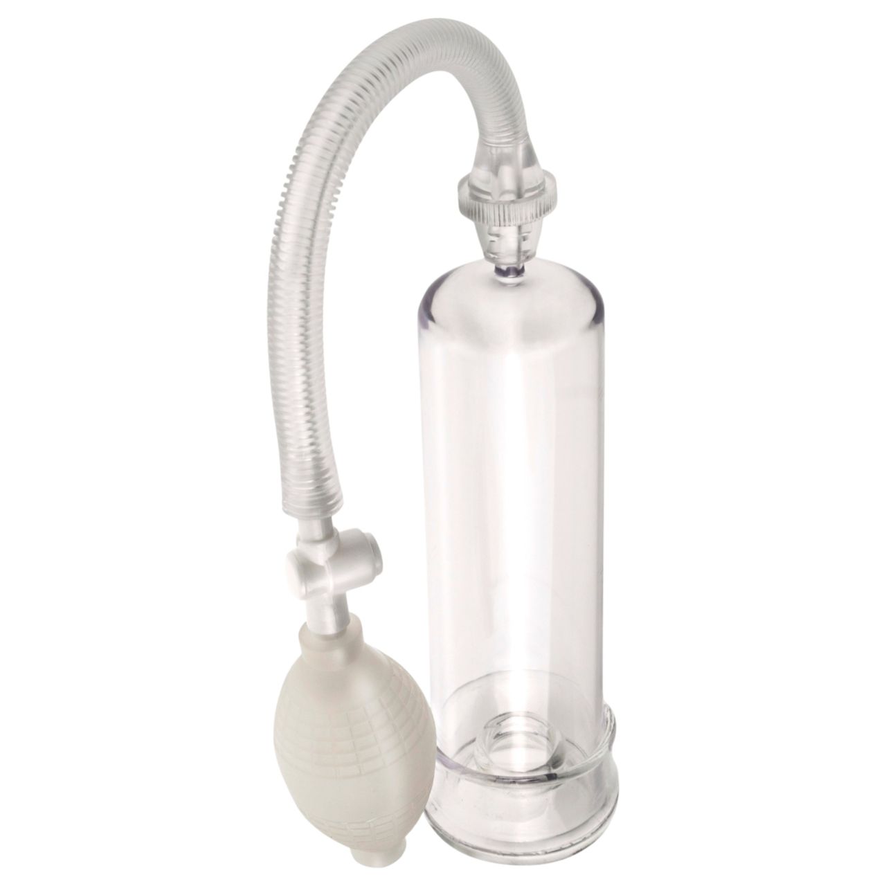 Pipedream - Pump Worx Beginner's - áttetsző péniszpumpa (19 cm)