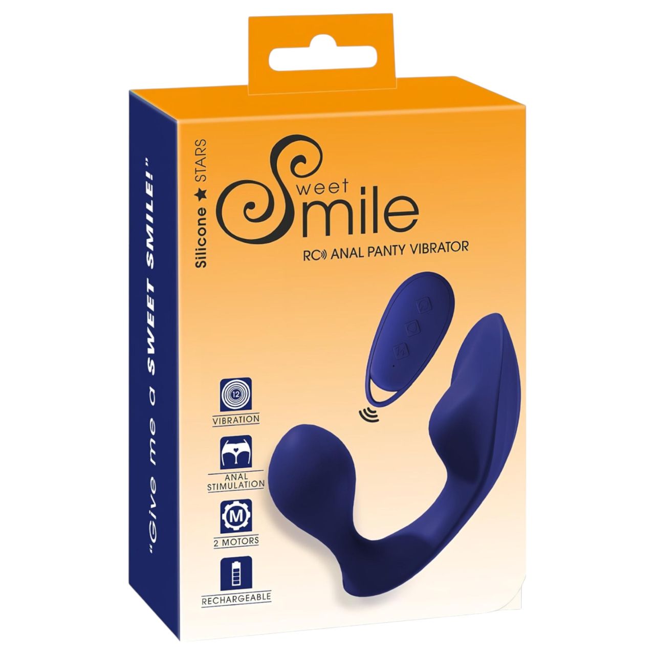 SMILE - távirányítós anál- és bugyi vibrátor (kék) SMILE - távirányítós anál- és bugyi vibrátor (kék)
