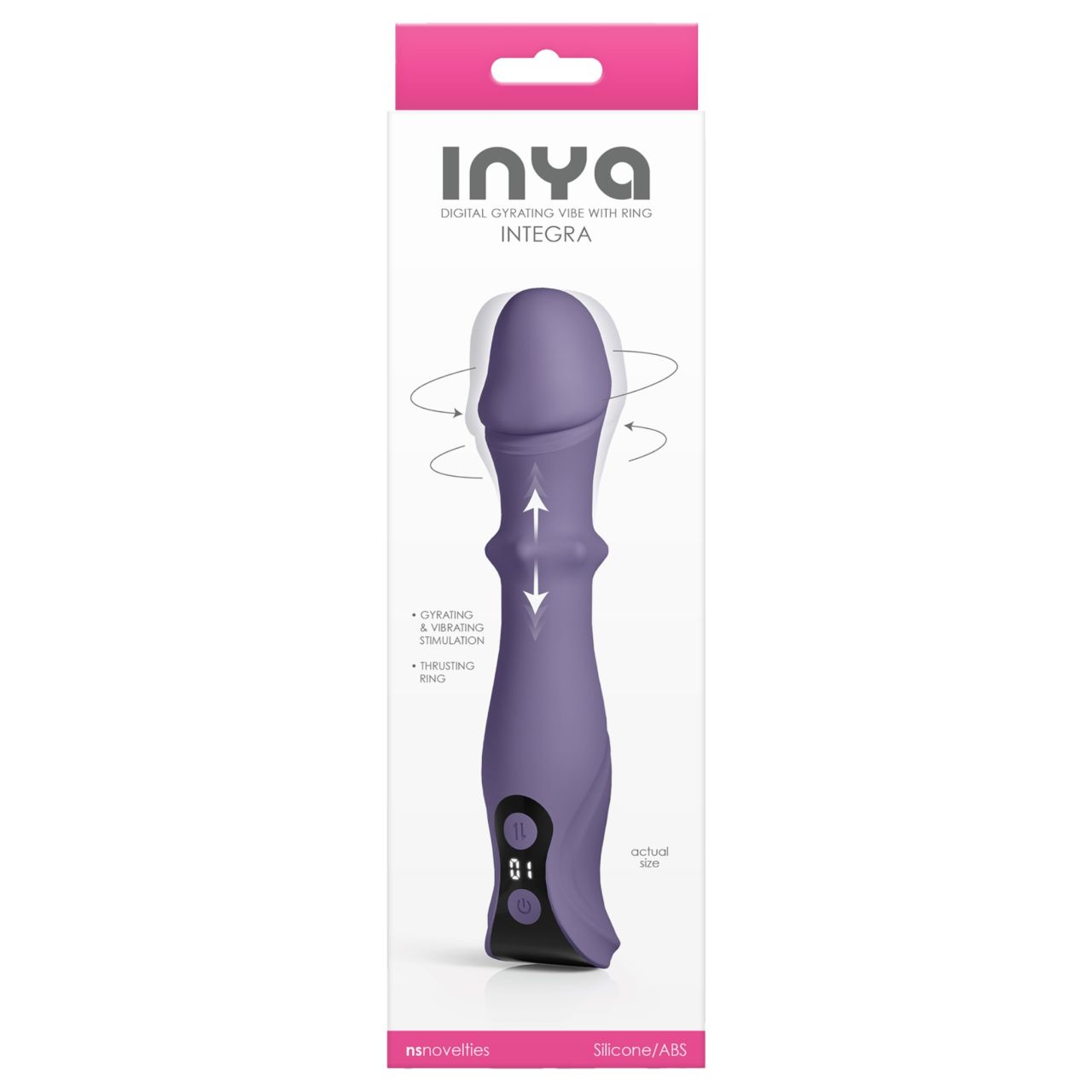 NS Novelties - lökő, forgó vibrátor (lila) NS Novelties - lökő, forgó vibrátor (lila)