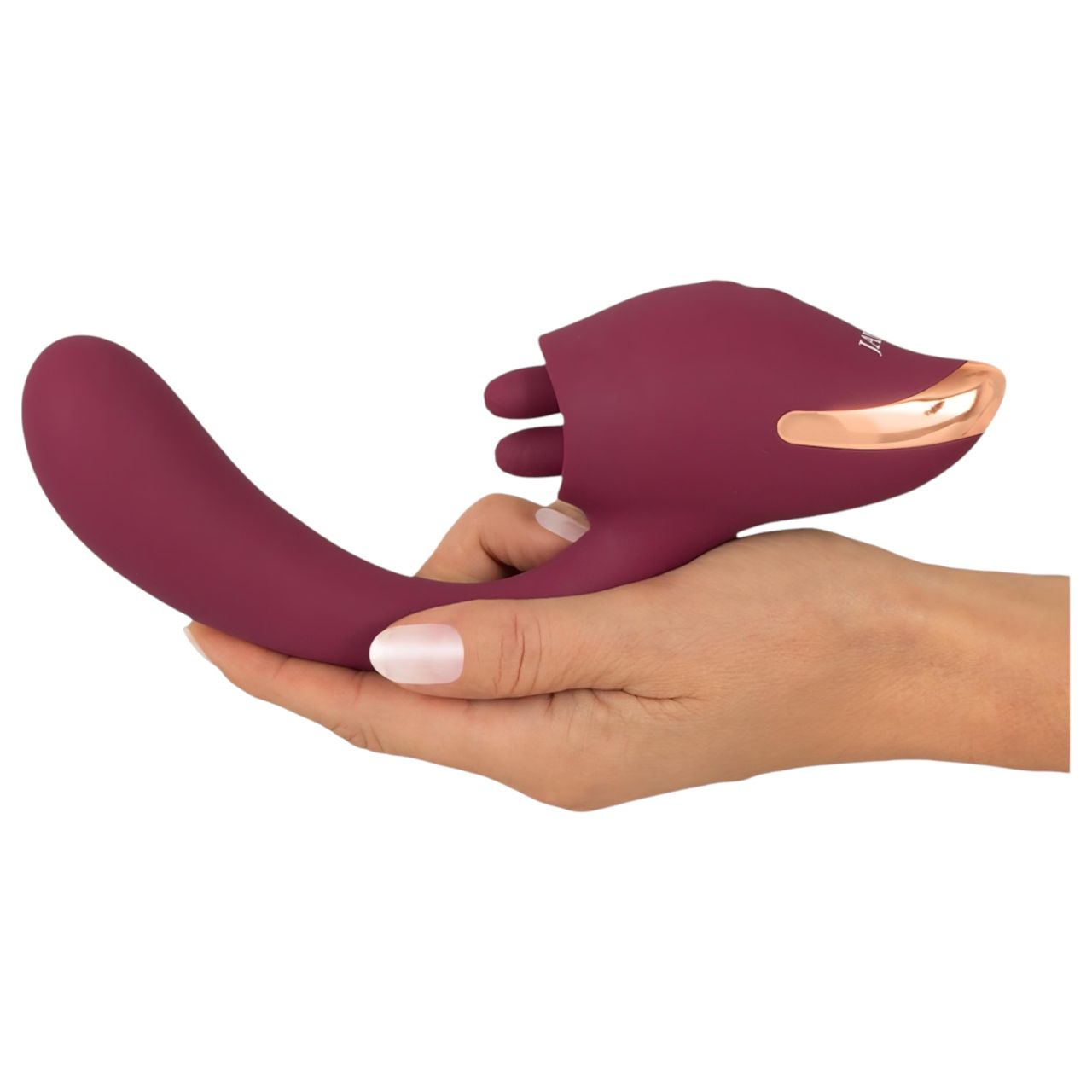 Javida - nyelves 2in1 vibrátor (piros) Javida - nyelves 2in1 vibrátor (piros)
