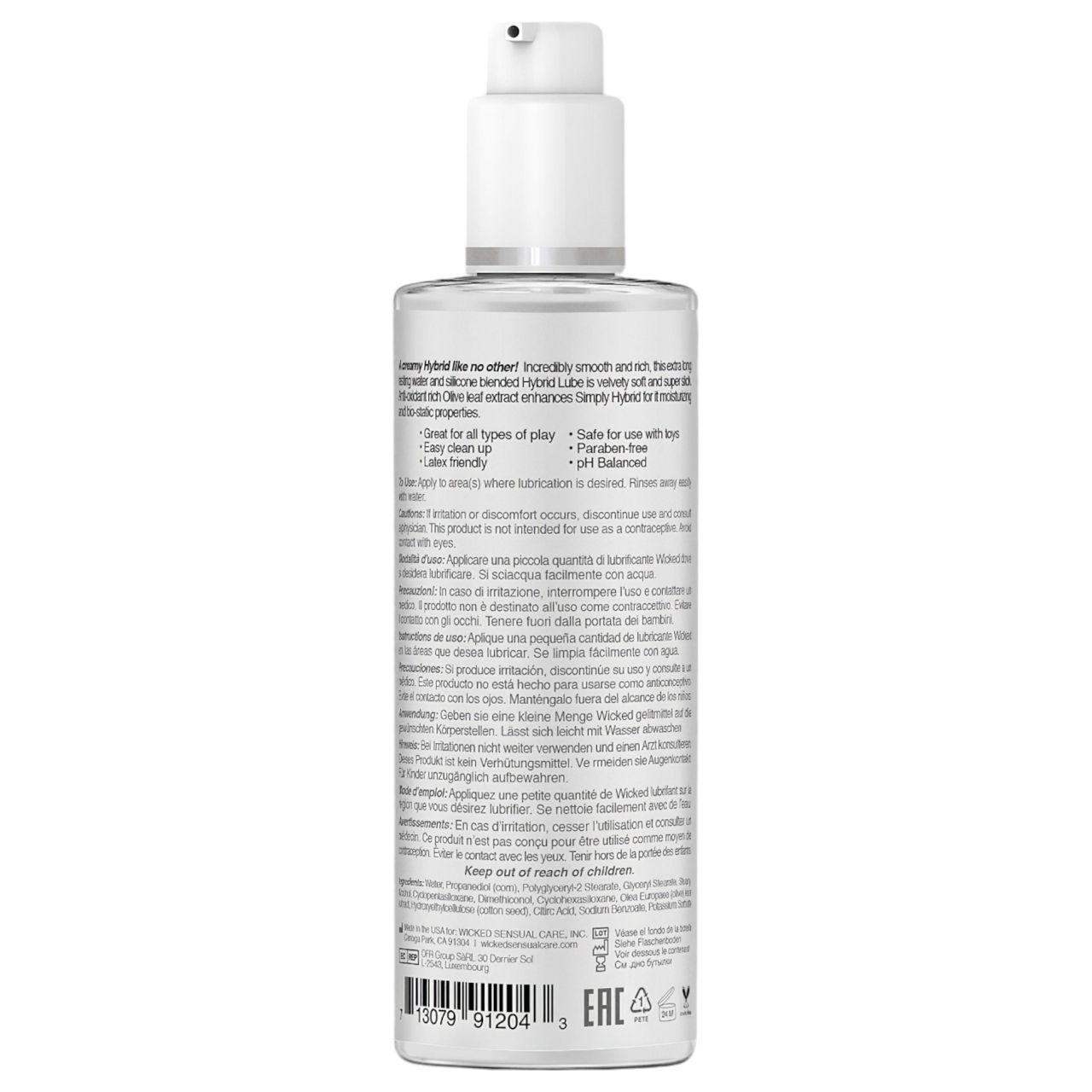 Wicked Simply Hybrid - vegyesbázisú síkosító (120 ml) Wicked Simply Hybrid - vegyesbázisú síkosító (120 ml)