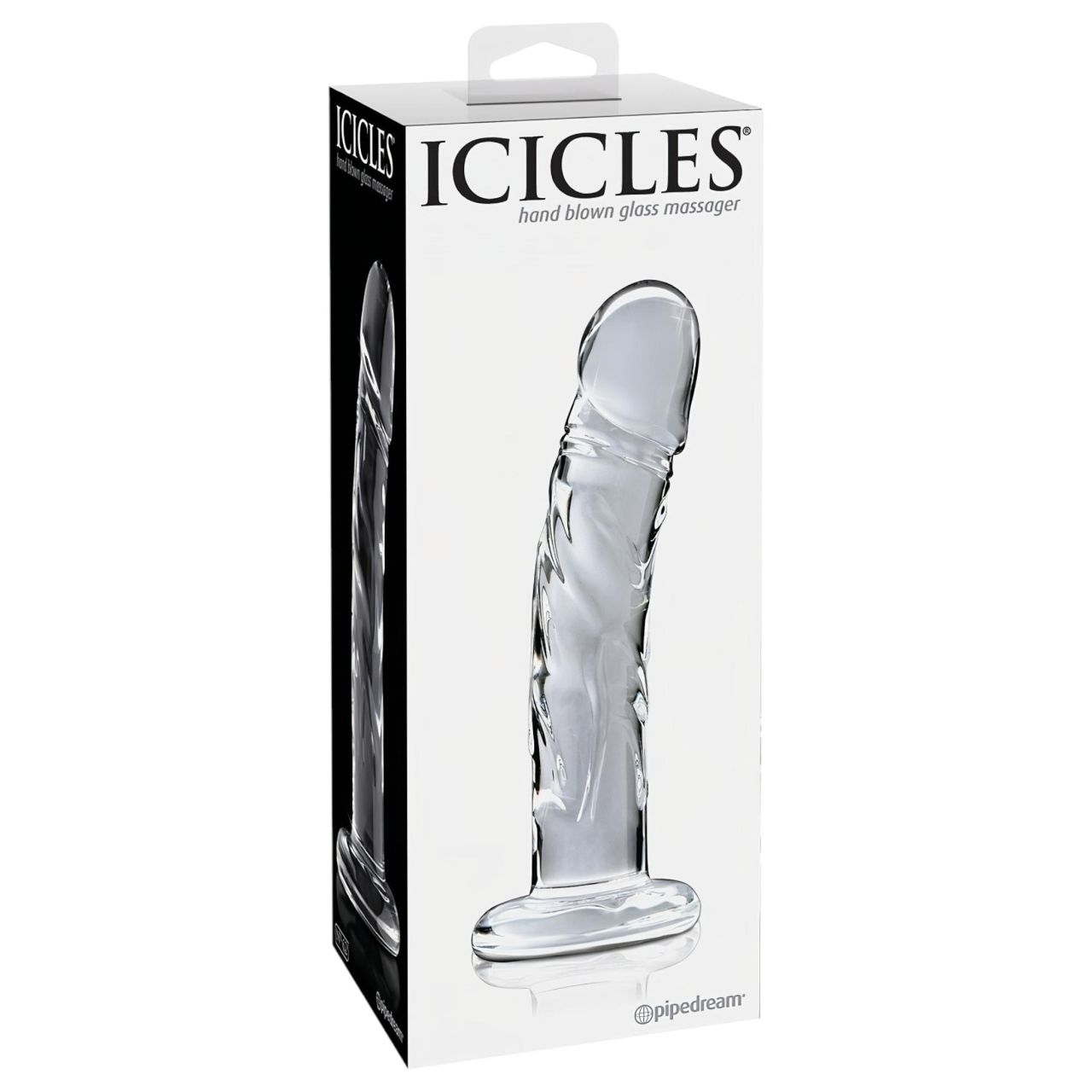 Icicles No. 62 - péniszes üveg dildó (átlátszó) Icicles No. 62 - péniszes üveg dildó (átlátszó)