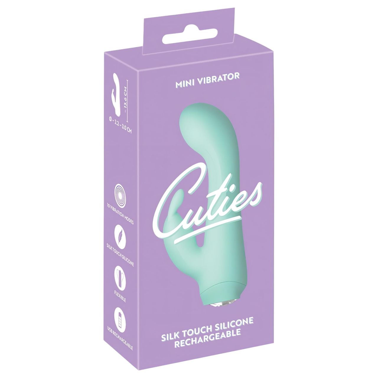 Cuties Mini 4 - akkus, vízálló, nyuszis vibrátor (zöld) Cuties Mini 4 - akkus, vízálló, nyuszis vibrátor (zöld)