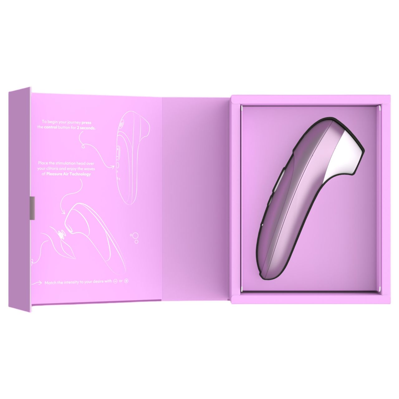Womanizer Pro - léghullámos csiklóizgató (lila)