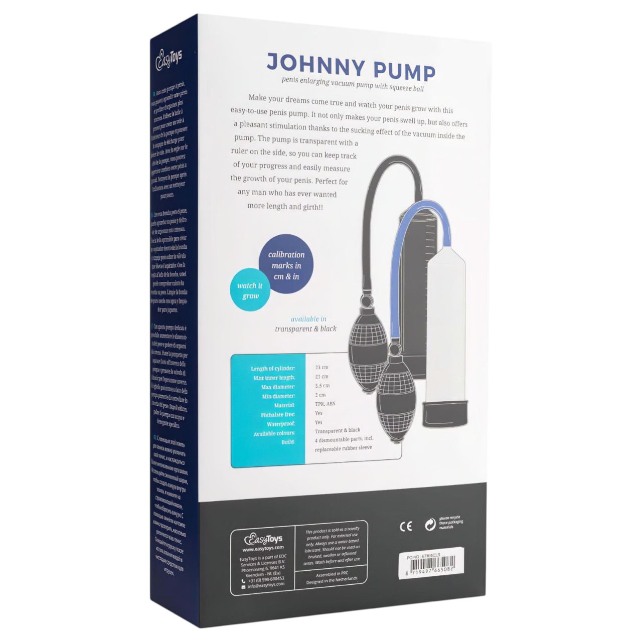 EasyToys - péniszpumpa (átlátszó) EasyToys - péniszpumpa (átlátszó)