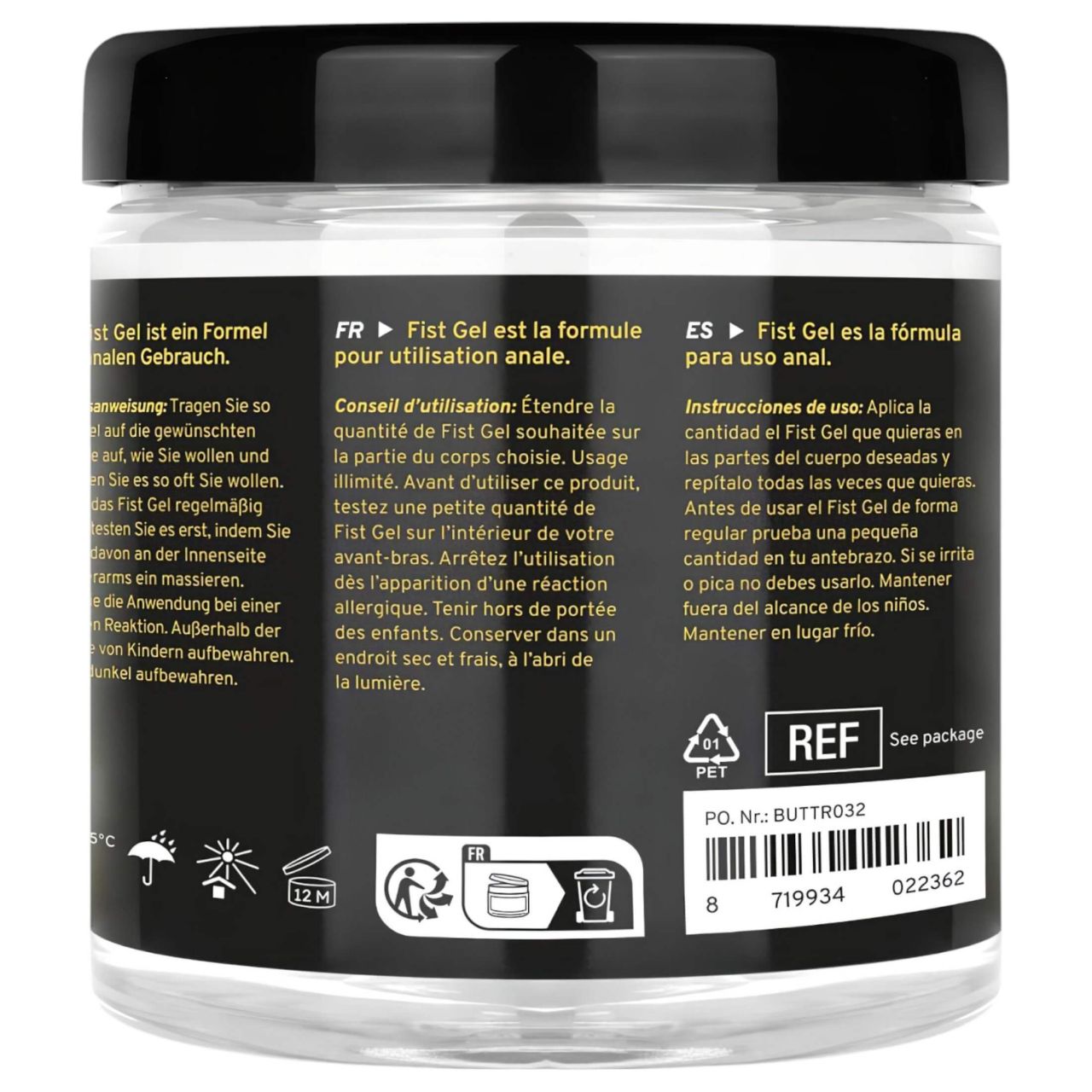BUTTR - tapadásmentes öklöző (fisting) gél (500 ml) BUTTR - tapadásmentes öklöző (fisting) gél (500 ml)