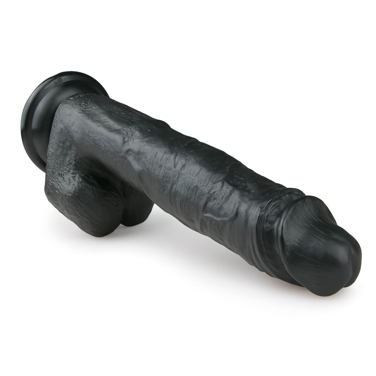 EasyToys - tapadókorongos, herés nagy dildó (26,5 cm, fekete) EasyToys - tapadókorongos, herés nagy dildó (26,5 cm, fekete)