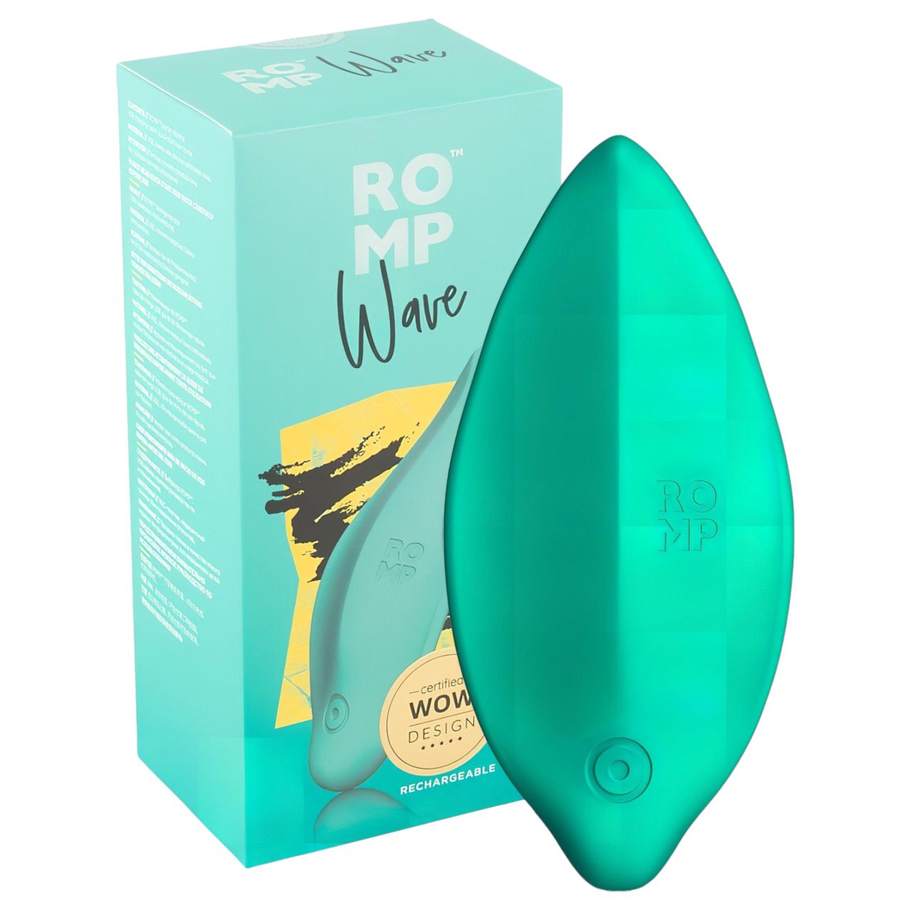 ROMP Wave - akkus, vízálló csikló vibrátor (zöld)