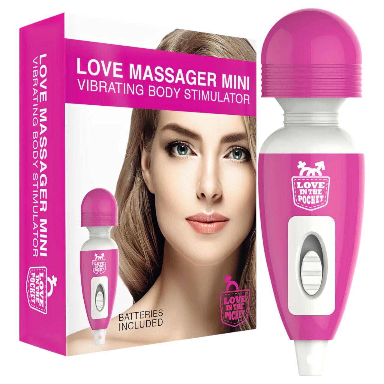 Love Wand - mini masszírozó vibrátor (pink)