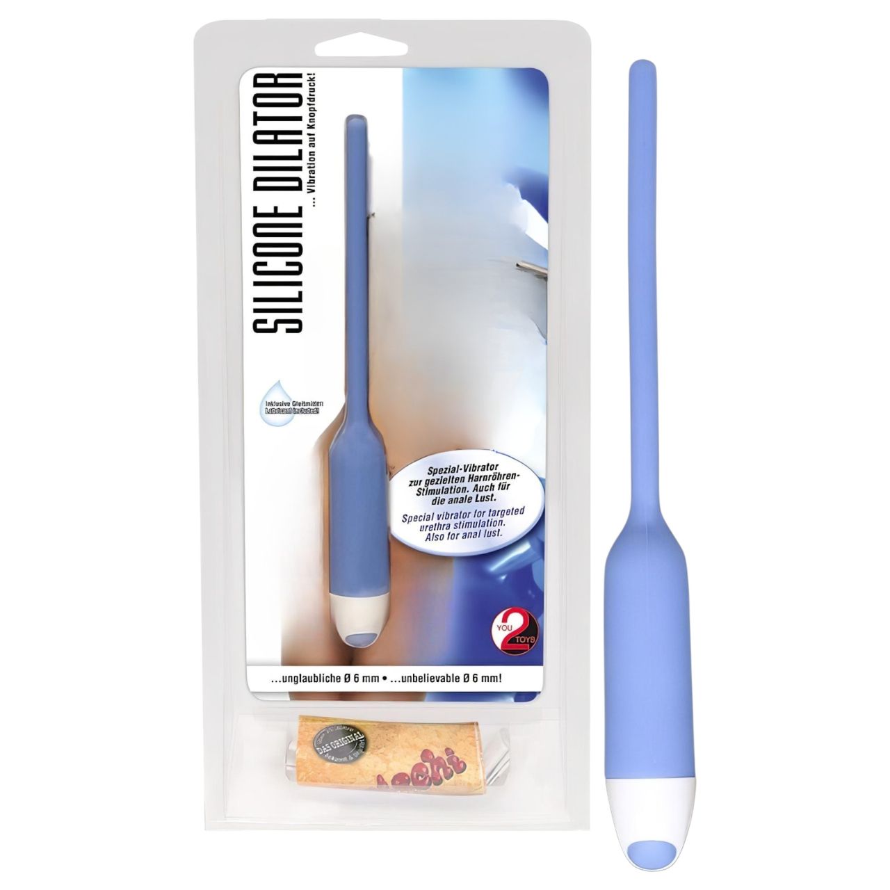 You2Toys - Vibráló Szilikon Húgycsőtágító Szonda (6 mm)