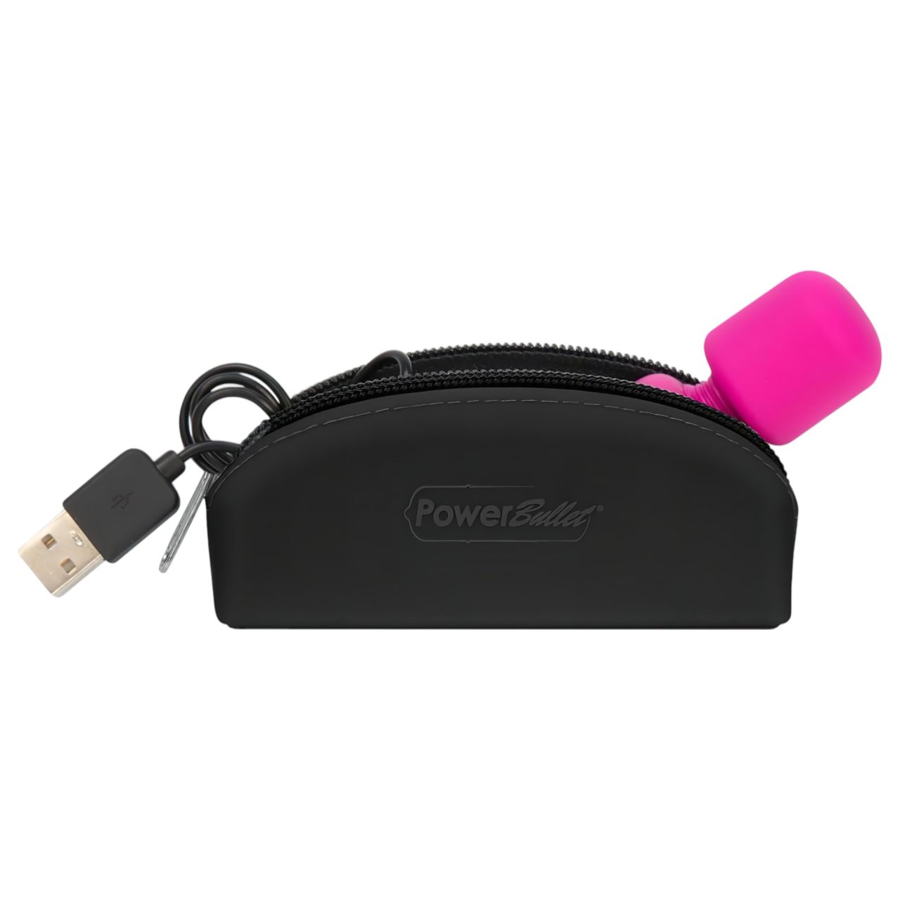 PalmPower Pocket Wand - mini masszírozó vibrátor (pink-fekete) PalmPower Pocket Wand - mini masszírozó vibrátor (pink-fekete)
