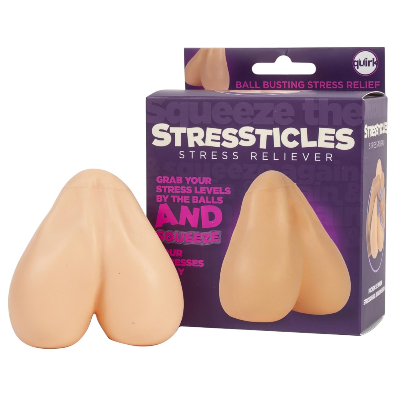Stressticles - stesszoldó labda - herék (natúr)