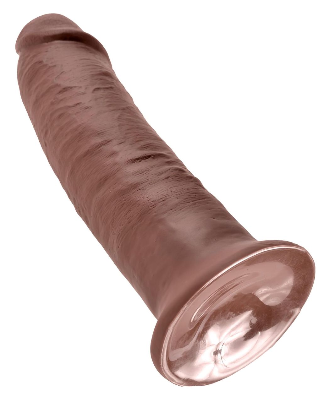 King Cock 10 - nagy tapadókorongos dildó (25 cm, barna) King Cock 10 - nagy tapadókorongos dildó (25 cm, barna)