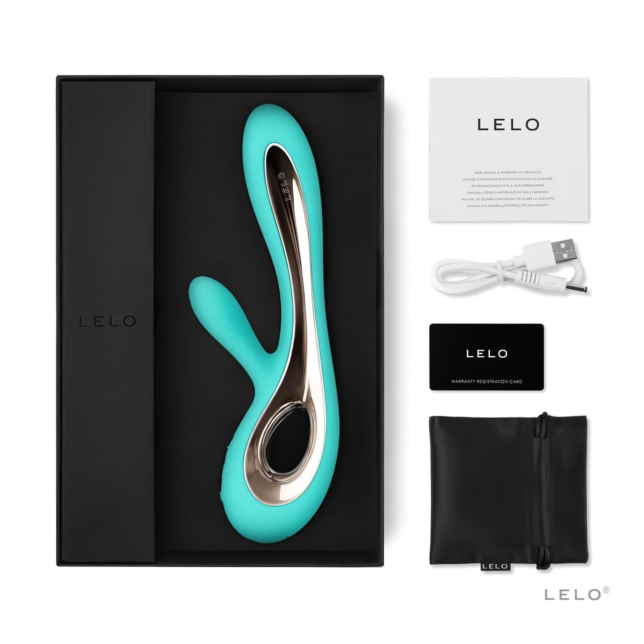 LELO Soraya 2 - csiklókaros vízálló vibrátor (türkiz) LELO Soraya 2 - csiklókaros vízálló vibrátor (türkiz)