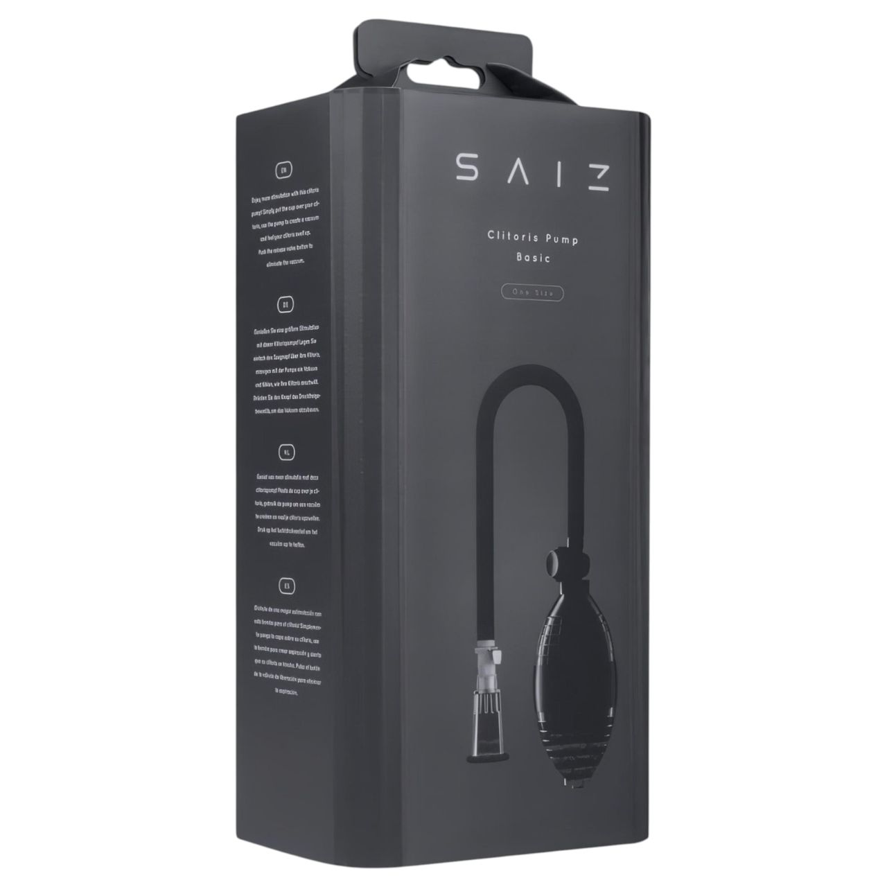 Saiz Basic - klitorisz pumpa (átlátszó-fekete)