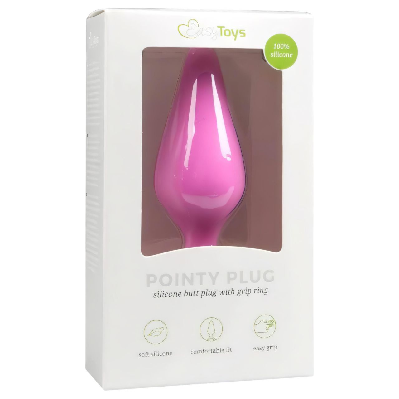 EasyToys Pointy Plug S - anál plug (pink) - kicsi EasyToys Pointy Plug S - anál plug (pink) - kicsi