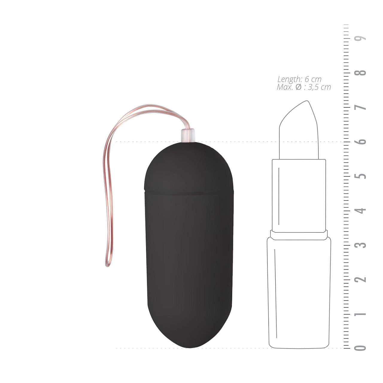 EasyToys - hordható távirányítós vibrációs tojás (fekete) EasyToys - hordható távirányítós vibrációs tojás (fekete)