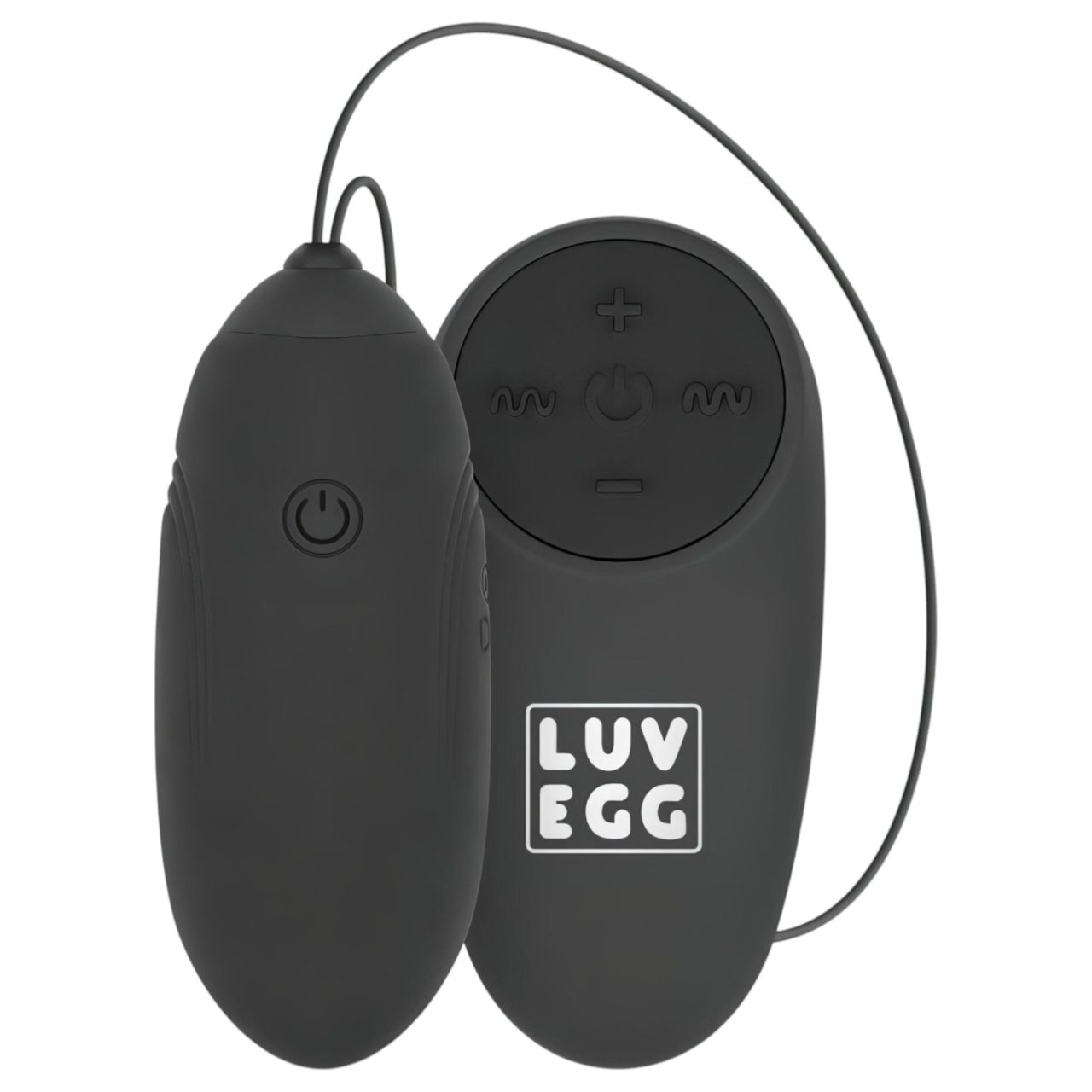 LUV EGG - hordható akkus, rádiós vibrációs tojás (fekete)