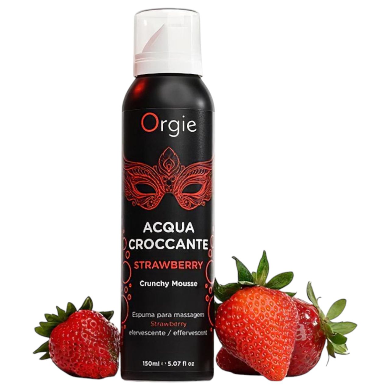 Orgie Acqua Croccante - masszázshab - eper (150 ml)