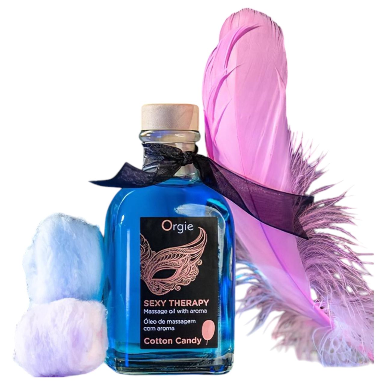 Orgie Sexy Therapy - masszázsolaj szett - vattacukor
