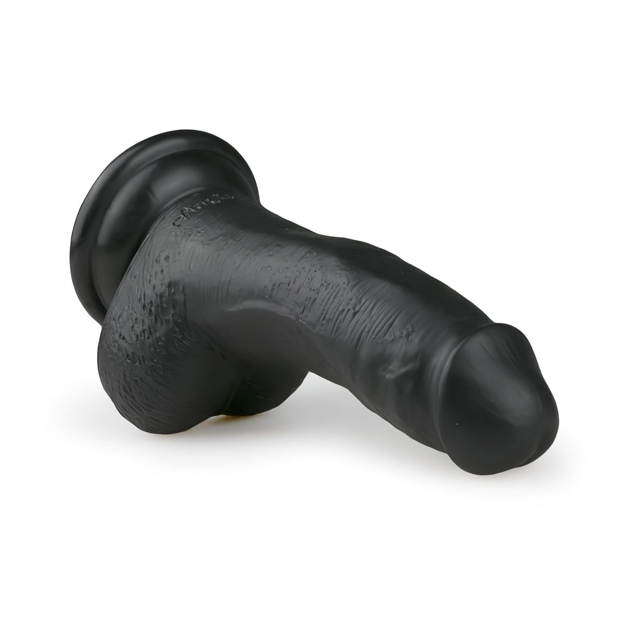 EasyToys - tapadókorongos, herés dildó (15 cm, fekete) EasyToys - tapadókorongos, herés dildó (15 cm, fekete)