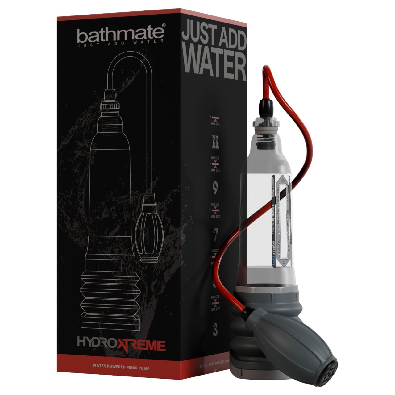 Bathmate HydroXtreme 6 - hidropumpa, kiegészítők nélkül (átlátszó)
