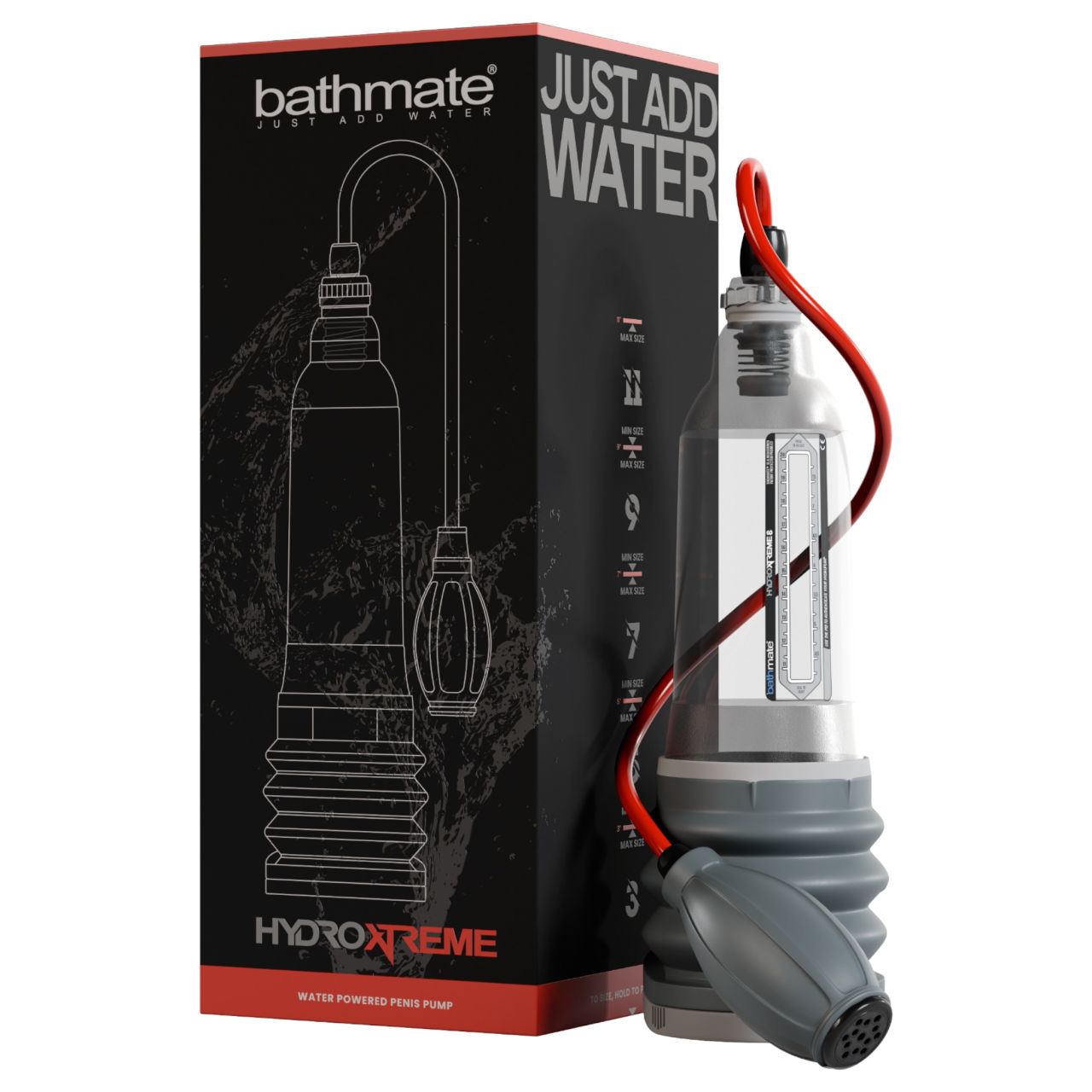 Bathmate HydroXtreme 8 - hidropumpa, kiegészítők nélkül (átlátszó)
