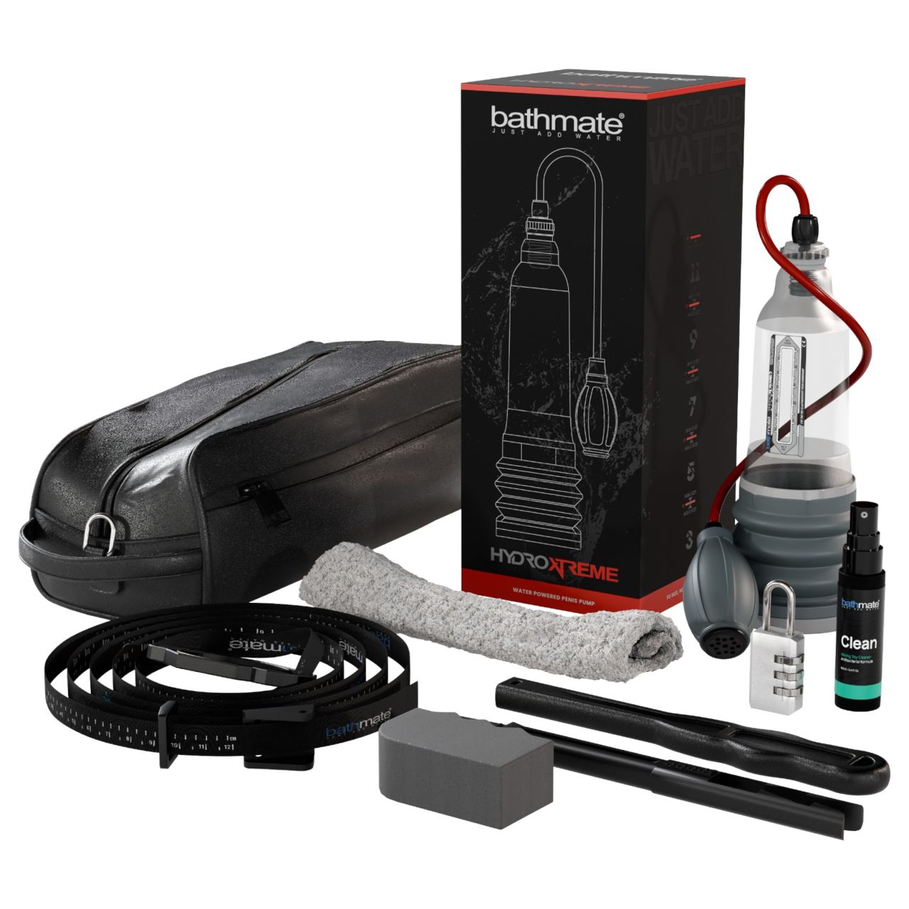 Bathmate HydroXtreme 7 Wide Boy - hidropumpa szett (átlátszó)