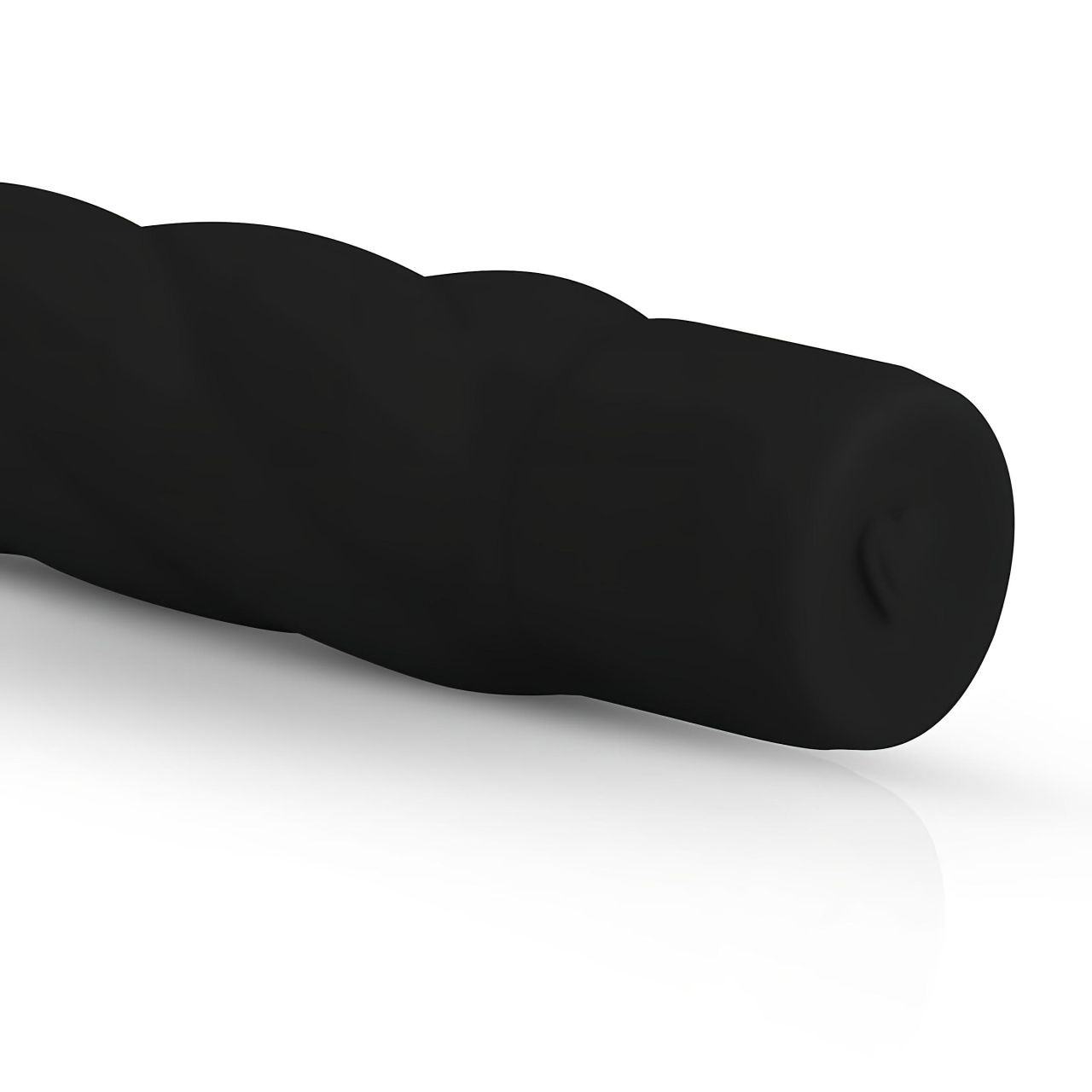 EasyToys Power Vibe - csavart szilikon rúd vibrátor (fekete) EasyToys Power Vibe - csavart szilikon rúd vibrátor (fekete)