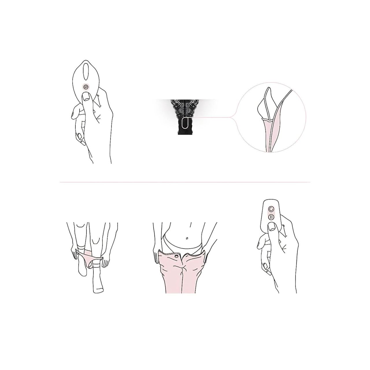 Pantyrebel - akkus, rádiós vibrációs csipke tanga (fekete, S-L) Pantyrebel - akkus, rádiós vibrációs csipke tanga (fekete, S-L)