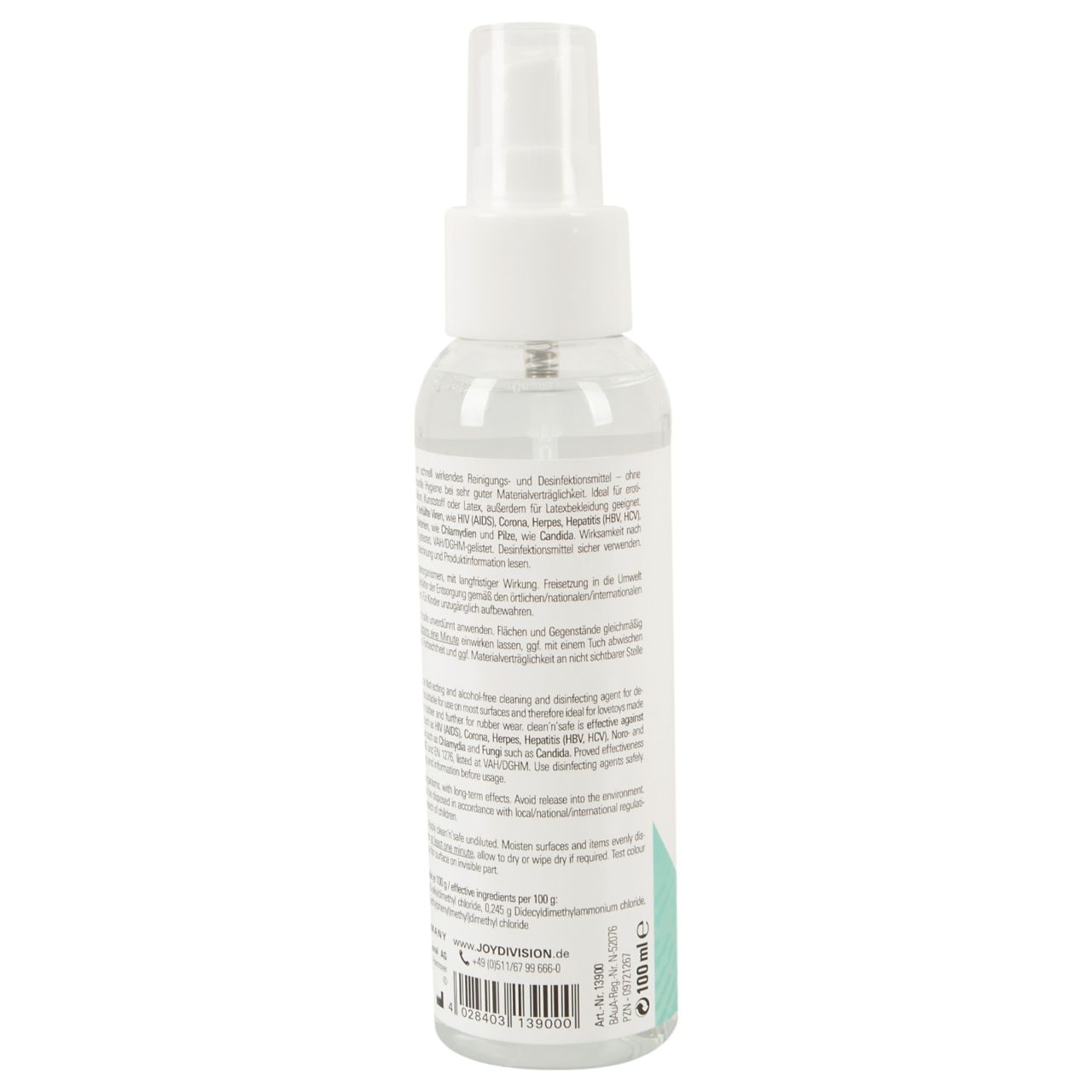 JoyDivision Clean Safe - fertőtlenítő és tisztító spray (100 ml) JoyDivision Clean Safe - fertőtlenítő és tisztító spray (100 ml)