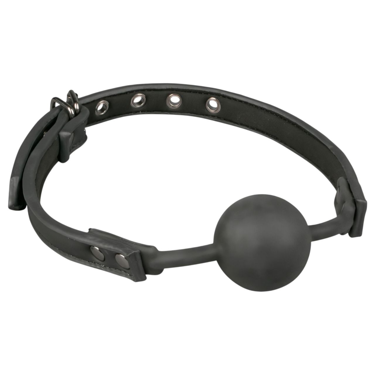 EasyToys - szájpecek szilikon labda (fekete)