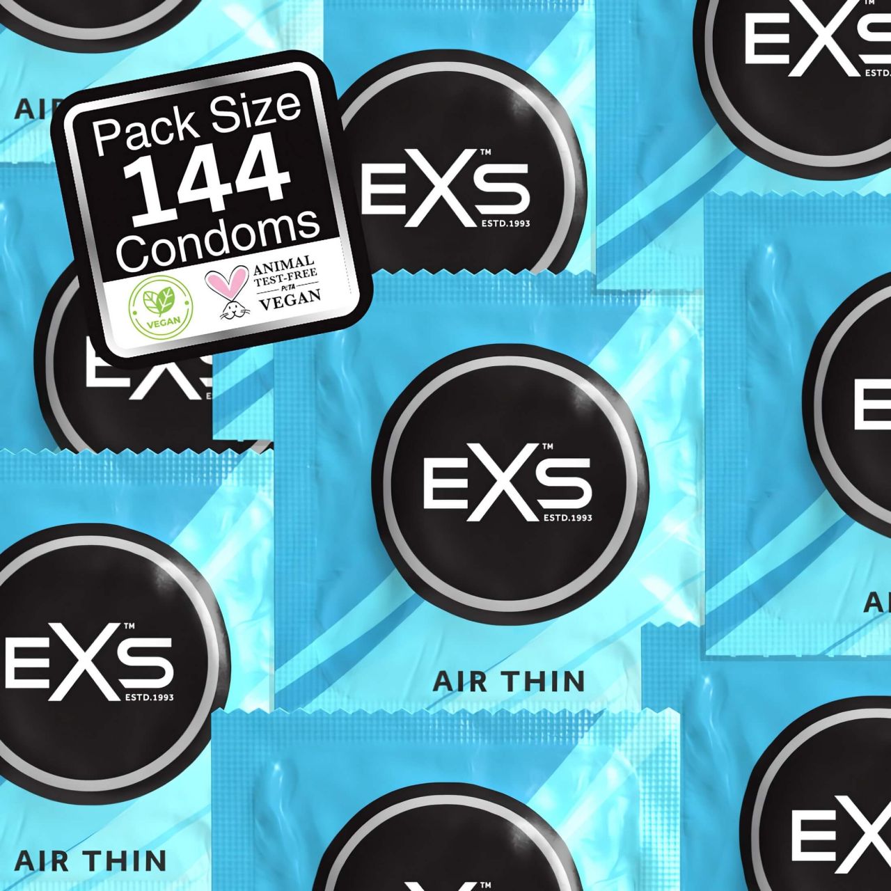 EXS Air Thin - latex óvszer (144 db)